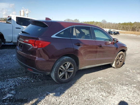 2015 Acura RDX with VIN 5J8TB4H3XFL019936, listed as a Copart auction lot 42571315 with 157,499 mi miles and Salvage Title. Bid and sale history available at carsss.com. Image 3.