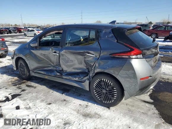 2025 Nissan LEAF SV Plus with VIN 1N4CZ1CV7SC565286, listed as a Copart auction lot 42602975 with 207 mi miles and Salvage Title. Bid and sale history available at carsss.com. Image 2.