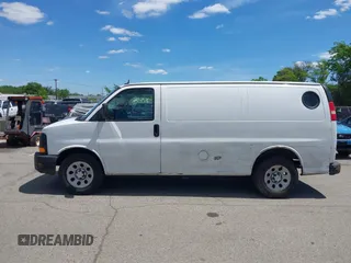2014 Chevrolet Express Cargo z VIN 1GCSGAFX4E1198968, wystawiony jako IAAI lot #42322008 z przebiegiem 192 912 mil mil oraz . Historia ofert i sprzedaży dostępna na DreamBid. Obrazek 14.