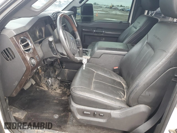 2016 Ford F-350 Platinum with VIN 1FT8W3BT4GEA03927, listed as a Copart auction lot 59504725 with Not provided miles and Salvage title. Bid and sale history available at DreamBid. Image 7.