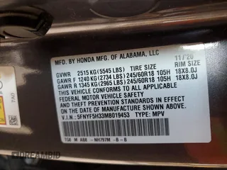 2021 Honda Pilot EX z VIN 5FNYF5H33MB019453, wystawiony jako Copart lot #54769055 z przebiegiem 89 686 mil mil oraz Szkoda całkowita • Salvage title. Historia ofert i sprzedaży dostępna na DreamBid. Obrazek 13.