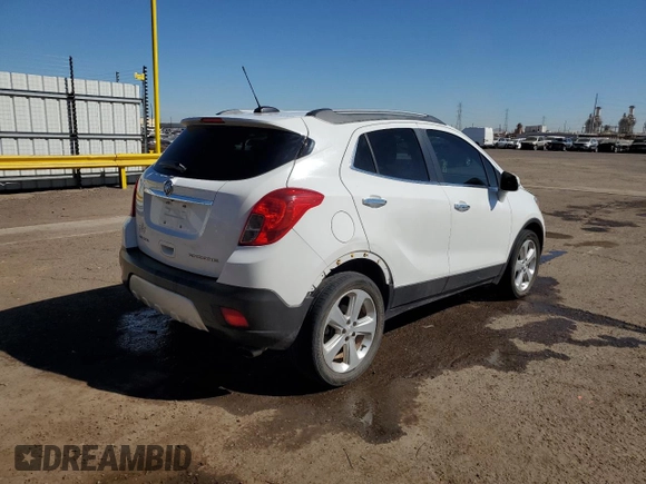 2016 Buick Encore with VIN KL4CJASB5GB687211, listed as a Copart auction lot 46568915 with 124,910 mi miles and Clean Title. Bid and sale history available at DreamBid. Image 3.