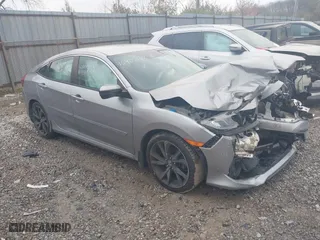 2019 Honda Civic Sedan Sport with VIN 2HGFC2F87KH573858, listed as a IAAI auction lot 40905168 with 49,445 mi miles. Bid and sale history available at carsss.com. Image 1.