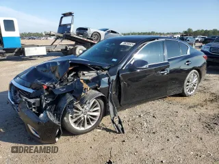 2018 Infiniti Q50 Sport with VIN JN1EV7AP7JM363050, listed as a Copart auction lot 86200424 with 98,433 mi miles and Salvage Title. Bid and sale history available at carsss.com. Image 1.