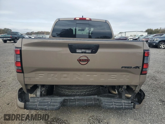 2024 Nissan Frontier S with VIN 1N6ED1EK2RN655610, listed as a Copart auction lot 78972094 with 6,834 mi miles and Salvage title. Bid and sale history available at DreamBid. Image 6.