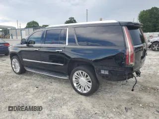 2016 Cadillac Escalade ESV Platinum z VIN 1GYS3KKJXGR363942, wystawiony jako Copart lot #61823675 z przebiegiem 132 959 mil mil oraz Szkoda całkowita • Salvage title. Historia ofert i sprzedaży dostępna na DreamBid. Obrazek 2.