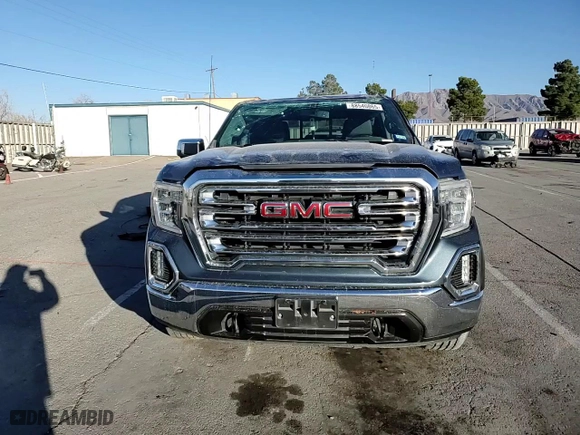 2021 GMC Sierra 1500 SLT with VIN 1GTU9DED8MZ391376, listed as a Copart auction lot 88540865 with 55,546 mi miles and Salvage Title. Bid and sale history available at carsss.com. Image 10.