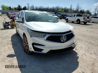 2020 Acura RDX w/Technology Pkg with VIN 5J8TC2H58LL023661, listed as a Copart auction lot 46569194 with 107,539 mi miles and Salvage Title. Bid and sale history available at carsss.com. Image 11.