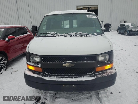 2008 Chevrolet Express Cargo Van with VIN 1GCGG25C181170897, listed as a Copart auction lot 87027134 with 200,590 mi miles and Salvage Title. Bid and sale history available at carsss.com. Image 5.