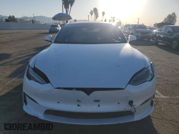 2022 Tesla Model S Plaid with VIN 5YJSA1E66NF467523, listed as a Copart auction lot 49731225 with Not Provided miles and Salvage Title. Bid and sale history available at DreamBid. Image 5.