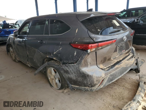 2021 Toyota Highlander L with VIN 5TDCZRBH7MS079017, listed as a Copart auction lot 56765605 with Not provided miles and Salvage title. Bid and sale history available at DreamBid. Image 2.