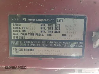 1978 Jeep Grand Wagoneer with VIN J8A16NN094393, listed as a Copart auction lot 65033325 with 370,462 mi miles and Clean title. Bid and sale history available at DreamBid. Image 13.