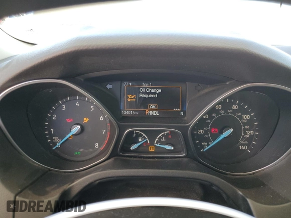 2016 Ford Focus SE with VIN 1FADP3F27GL336945, listed as a Copart auction lot 57811575 with 134,015 mi miles and Salvage title. Bid and sale history available at DreamBid. Image 9.