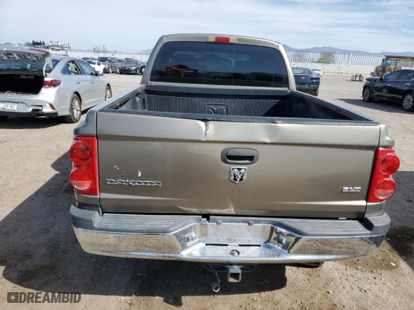 2006 Dodge Dakota SLT with VIN 1D7HE48KX6S573508, listed as a Copart auction lot 50822675 with 192,965 mi miles and Salvage Title. Bid and sale history available at carsss.com. Image 6.