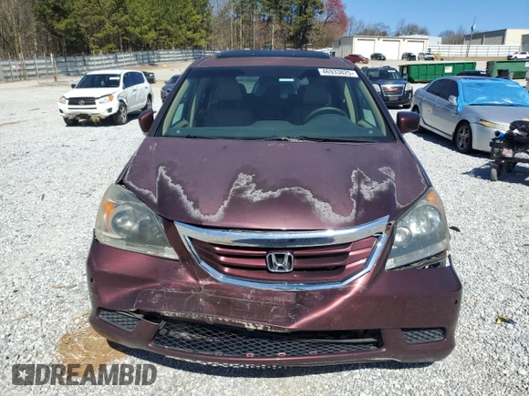 2010 Honda Odyssey EX-L with VIN 5FNRL3H6XAB082296, listed as a Copart auction lot 46933825 with 196,541 mi miles and Salvage Title. Bid and sale history available at carsss.com. Image 5.
