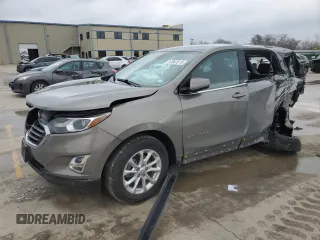 2018 Chevrolet Equinox LT z VIN 3GNAXJEV6JS504130, wystawiony jako Copart lot #87847015 z przebiegiem Nie podano mil oraz Szkoda całkowita • Salvage title. Historia ofert i sprzedaży dostępna na DreamBid. Obrazek 1.