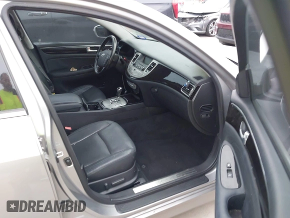 2012 Hyundai Genesis 3.8L with VIN KMHGC4DD9CU168786, listed as a IAAI auction lot 41933681 with 121,448 mi miles. Bid and sale history available at carsss.com. Image 5.