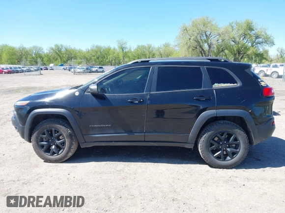 2018 Jeep Cherokee Trailhawk Leather Plus with VIN 1C4PJMBXXJD572667, listed as a IAAI auction lot 42216477 with 85,890 mi miles and . Bid and sale history available at DreamBid. Image 14.