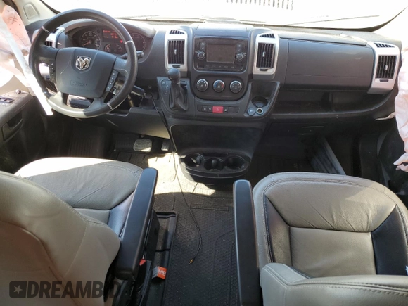 2018 Ram ProMaster Cargo with VIN 3C6TRVAG1JE147424, listed as a Copart auction lot 50696185 with 60,413 mi miles and Salvage Title. Bid and sale history available at DreamBid. Image 8.