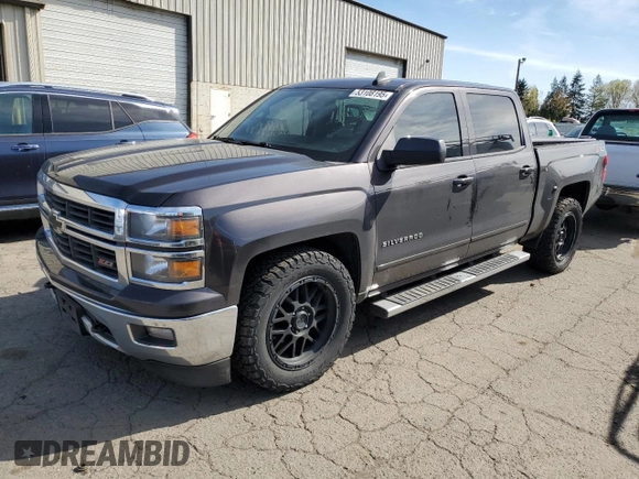 2015 Chevrolet Silverado 1500 LT with VIN 3GCUKREC9FG361511, listed as a Copart auction lot 53108195 with 139,157 mi miles and Salvage Title. Bid and sale history available at DreamBid. Image 1.