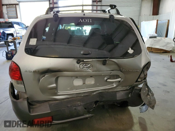 2006 Hyundai Santa Fe GLS with VIN KM8SC13D66U068594, listed as a Copart auction lot 77463854 with 132,081 mi miles and Salvage Title. Bid and sale history available at carsss.com. Image 6.