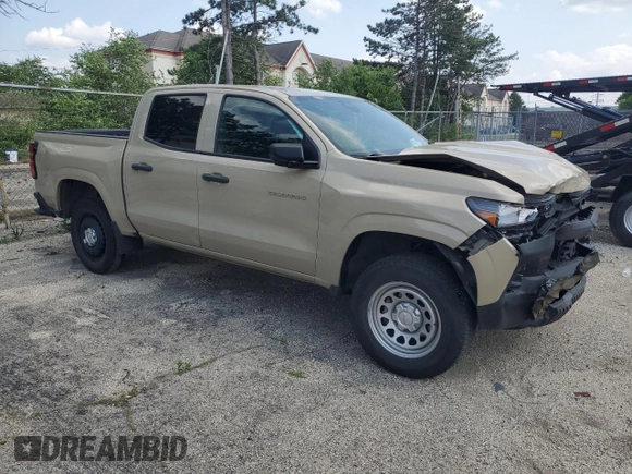 2023 Chevrolet Colorado 2WD Work Truck with VIN 1GCGSBECXP1170474, listed as a Copart auction lot 59870795 with 25,739 mi miles and Clean title. Bid and sale history available at DreamBid. Image 4.