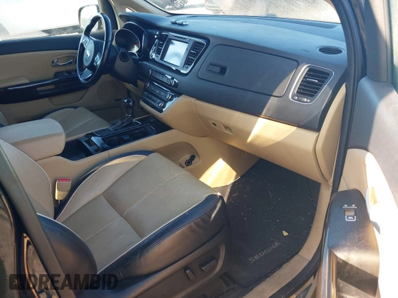 2015 Kia Sedona SX-L with VIN KNDME5C16F6037693, listed as a IAAI auction lot 41779327 with 149,552 mi miles and . Bid and sale history available at DreamBid. Image 5.
