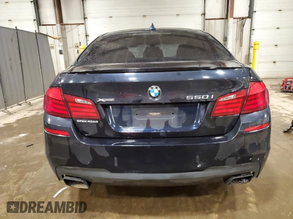 2013 BMW 5 Series 550i xDrive with VIN WBAFU9C5XDDY71476, listed as a Copart auction lot 49231685 with 165,909 mi miles and Salvage Title. Bid and sale history available at carsss.com. Image 6.
