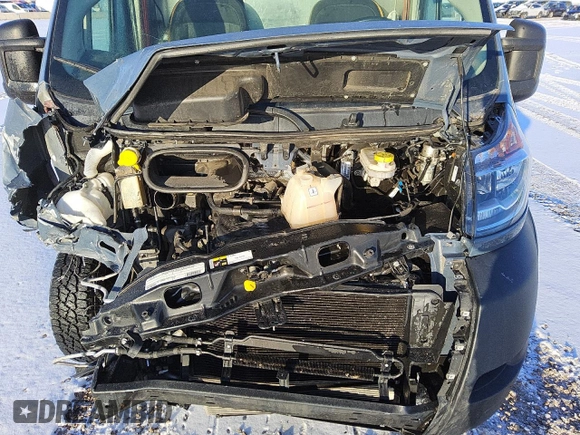 2020 Ram ProMaster Cargo with VIN 3C6URVJG8LE108532, listed as a Copart auction lot 51551915 with 44,392 mi miles and Salvage Title. Bid and sale history available at carsss.com. Image 12.