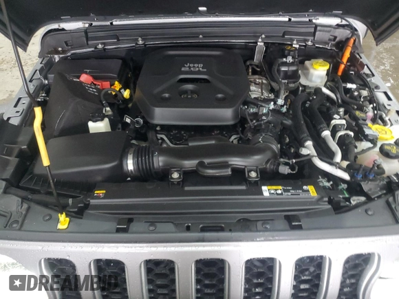 2021 Jeep Wrangler Unlimited Sahara with VIN 1C4JJXP65MW682462, listed as a Copart auction lot 58673385 with 38,714 mi miles and Salvage title. Bid and sale history available at DreamBid. Image 11.