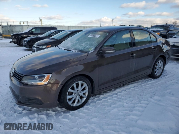 2011 Volkswagen Jetta Sedan SE with VIN 3VWDX7AJXBM339004, listed as a Copart auction lot 86895374 with 146,953 mi miles and Salvage Title. Bid and sale history available at carsss.com. Image 1.