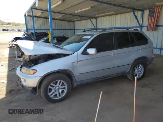2006 BMW X5 3.0i with VIN 5UXFA13556LY41385, listed as a Copart auction lot 52298095 with 125,128 mi miles and Salvage Title. Bid and sale history available at carsss.com. Image 1.
