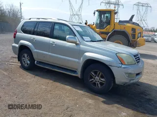 2003 Lexus GX 470 with VIN JTJBT20X930023643, listed as a IAAI auction lot 41920858 with 218,926 mi miles. Bid and sale history available at carsss.com. Image 1.