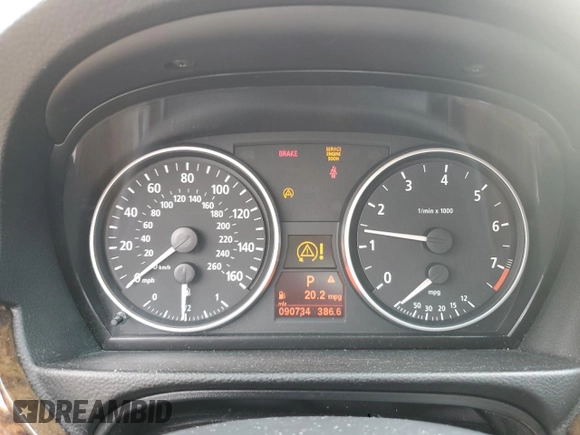 2006 BMW 3 Series 325i with VIN WBAVB13566PT04489, listed as a Copart auction lot 51803725 with 90,734 mi miles and Salvage title. Bid and sale history available at DreamBid. Image 9.