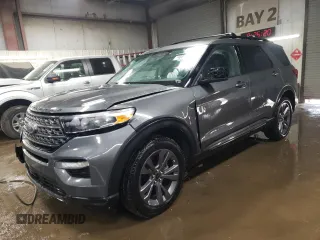 2023 Ford Explorer XLT with VIN 1FMSK8DH2PGA99063, listed as a Copart auction lot 48875855 with 50,106 mi miles and Salvage Title. Bid and sale history available at carsss.com. Image 1.