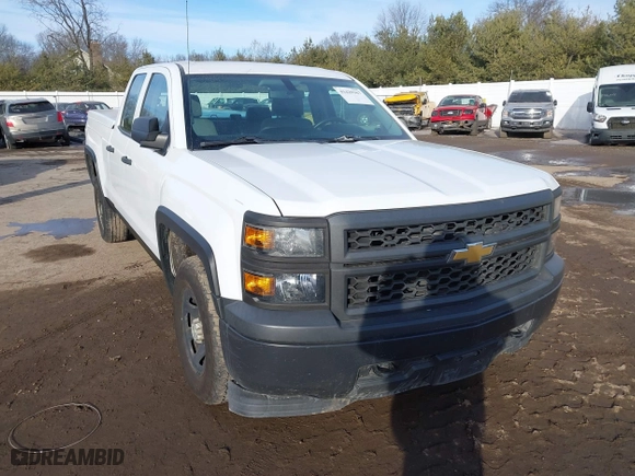 2014 Chevrolet Silverado 1500 Work Truck with VIN 1GCRCPEH1EZ128773, listed as a IAAI auction lot 41429367 with 136,459 mi miles. Bid and sale history available at carsss.com. Image 1.