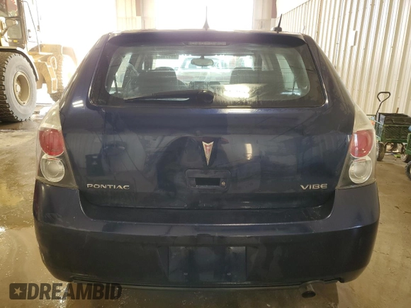 2009 Pontiac Vibe w/1SB with VIN 5Y2SP67079Z439363, listed as a Copart auction lot 82773844 with 202,694 mi miles and Non Repairable. Bid and sale history available at carsss.com. Image 6.