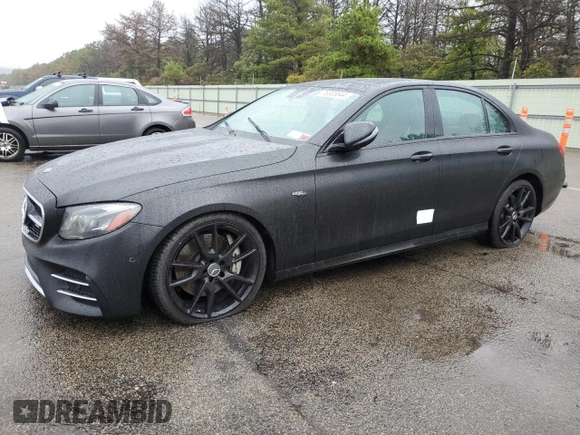 2019 Mercedes-Benz E-Class AMG E 53 with VIN WDDZF6BBXKA571859, listed as a Copart auction lot 73335844 with 55,141 mi miles and Salvage Title. Bid and sale history available at carsss.com. Image 1.