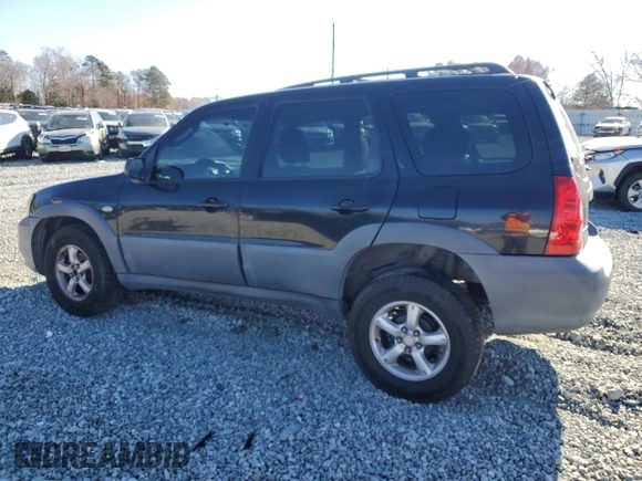 2005 Mazda Tribute i with VIN 4F2YZ02Z05KM38128, listed as a Copart auction lot 83175604 with 320,405 mi miles and Salvage Title. Bid and sale history available at carsss.com. Image 2.