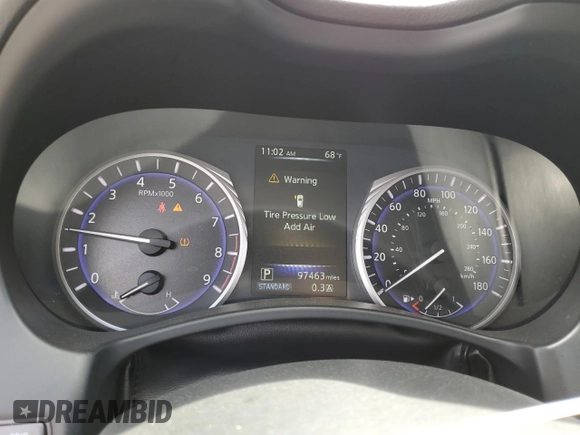 2015 Infiniti Q50 Premium z VIN JN1BV7AP6FM346086, wystawiony jako Copart lot #56973025 z przebiegiem 97 463 mil mil oraz Szkoda całkowita • Salvage title. Historia ofert i sprzedaży dostępna na DreamBid. Obrazek 9.