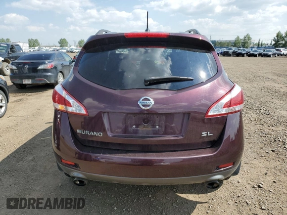 2014 Nissan Murano S with VIN JN8AZ1MW8EW502391, listed as a Copart auction lot 66810204 with 206,861 mi miles and Clean Title. Bid and sale history available at DreamBid. Image 6.