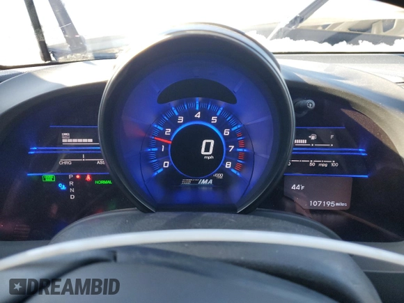 2015 Honda CR-Z EX with VIN JHMZF1D64FS001884, listed as a Copart auction lot 80671564 with 107,195 mi miles and Salvage title. Bid and sale history available at DreamBid. Image 9.