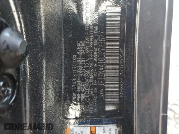 2019 Toyota 86 GT z VIN JF1ZNAE10K9702629, wystawiony jako Copart lot #43239885 z przebiegiem 72 261 mil mil oraz Szkoda całkowita • Salvage title. Historia ofert i sprzedaży dostępna na DreamBid. Obrazek 14.