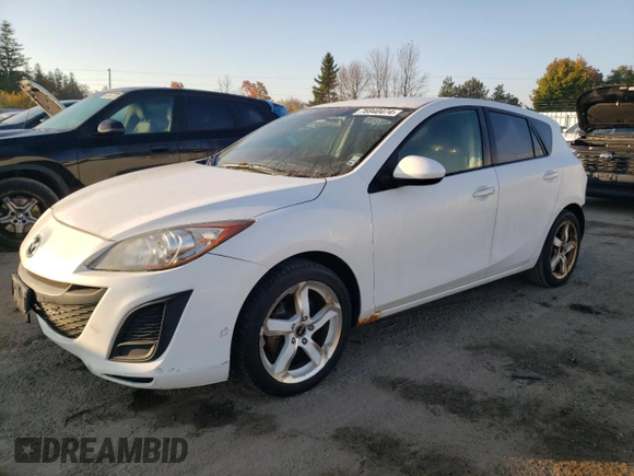 2011 Mazda 3 GX with VIN JM1BL1KF5B1424925, listed as a Copart auction lot 76940474 with 189,463 mi miles and Salvage Title. Bid and sale history available at carsss.com. Image 1.