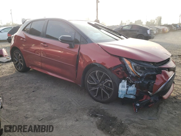 2020 Toyota Corolla Hatchback XSE with VIN JTNC4RBE0L3088254, listed as a Copart auction lot 87093054 with 43,952 mi miles and Salvage Title. Bid and sale history available at carsss.com. Image 4.