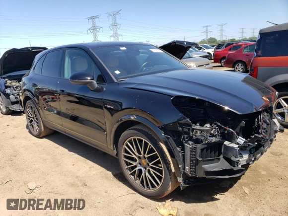 2021 Porsche Cayenne E-Hybrid with VIN WP1AE2AY1MDA24794, listed as a Copart auction lot 57626974 with 26,126 mi miles and Salvage title. Bid and sale history available at DreamBid. Image 4.