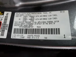 2022 Toyota Tundra Capstone Hybrid with VIN 5TFVC5DB9NX007727, listed as a Copart auction lot 49728855 with 42,542 mi miles and Salvage title. Bid and sale history available at DreamBid. Image 13.
