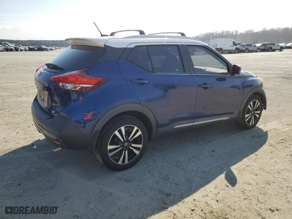 2018 Nissan Kicks SR with VIN 3N1CP5CU5JL533120, listed as a Copart auction lot 44188165 with 56,996 mi miles and Salvage Title. Bid and sale history available at carsss.com. Image 3.
