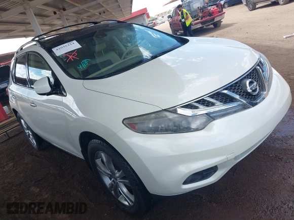 2011 Nissan Murano LE with VIN JN8AZ1MU3BW051140, listed as a IAAI auction lot 42035324 with 96,272 mi miles and . Bid and sale history available at carsss.com. Image 1.