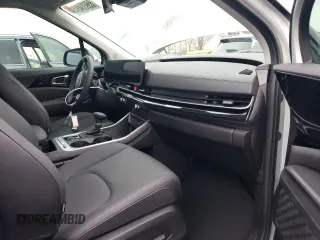 2025 Kia Carnival SX with VIN KNDNE5K32S6469053, listed as a Copart auction lot 85933484 with 0 mi miles and Salvage Title. Bid and sale history available at carsss.com. Image 8.